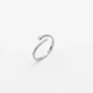 Bague « Crystal » en acier inoxydable CHOGAN