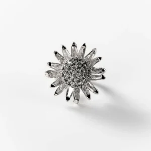 Bague M'ama, Non M'ama En Métal Rhodié CHOGAN