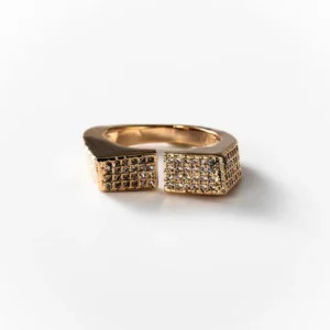 Bague Man Style plaquée or CHOGAN