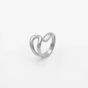 Bague « Modern Hug » en acier inoxydable CHOGAN