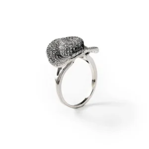 Bague Rodéo En Métal Rhodié CHOGAN