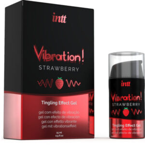 INTT – PUISSANT STIMULANT INTIME GEL VIBRANT LIQUIDE FRAISE 15 ML